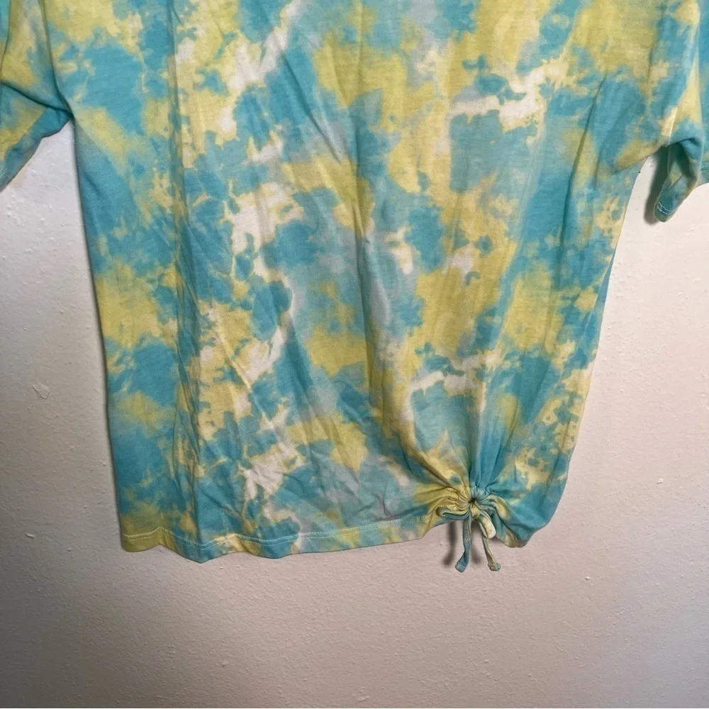 The Children's Place T-Shirt Blue Green Tie Dye